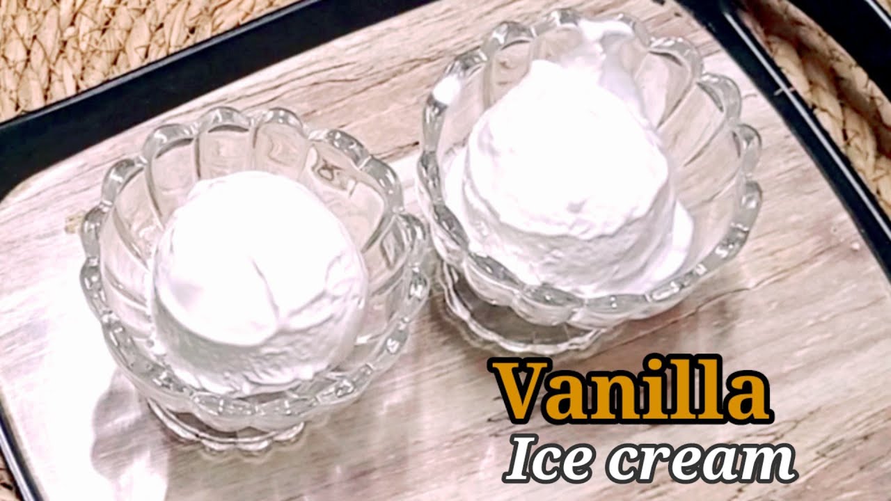 How To Make Classic Vanilla Ice Cream Using KitchenAid Ice Cream Maker | Vanilla Ice Cream Recipe